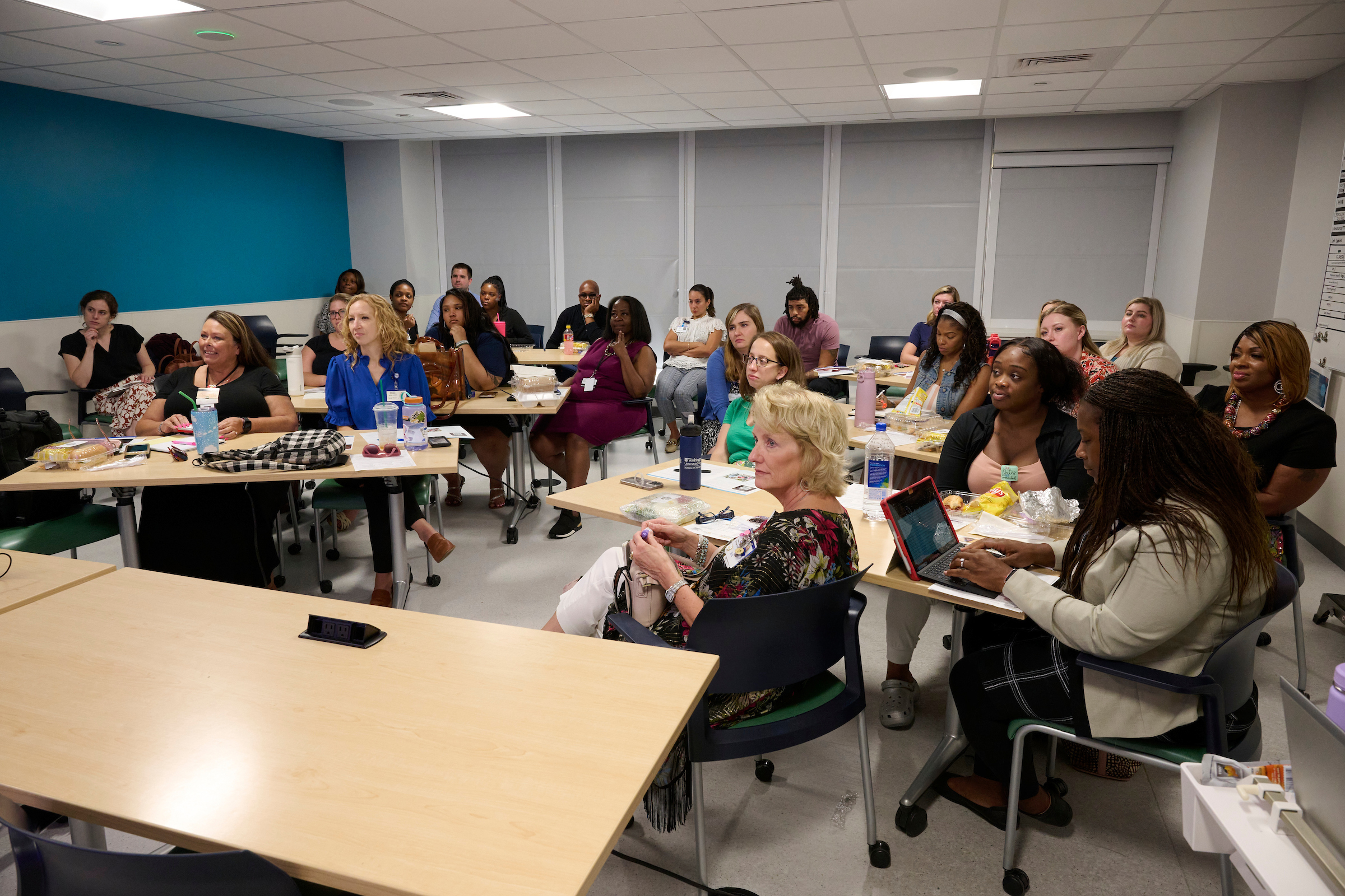 Nurses attend workshops to increase understanding and acceptance of the doula model of care.
