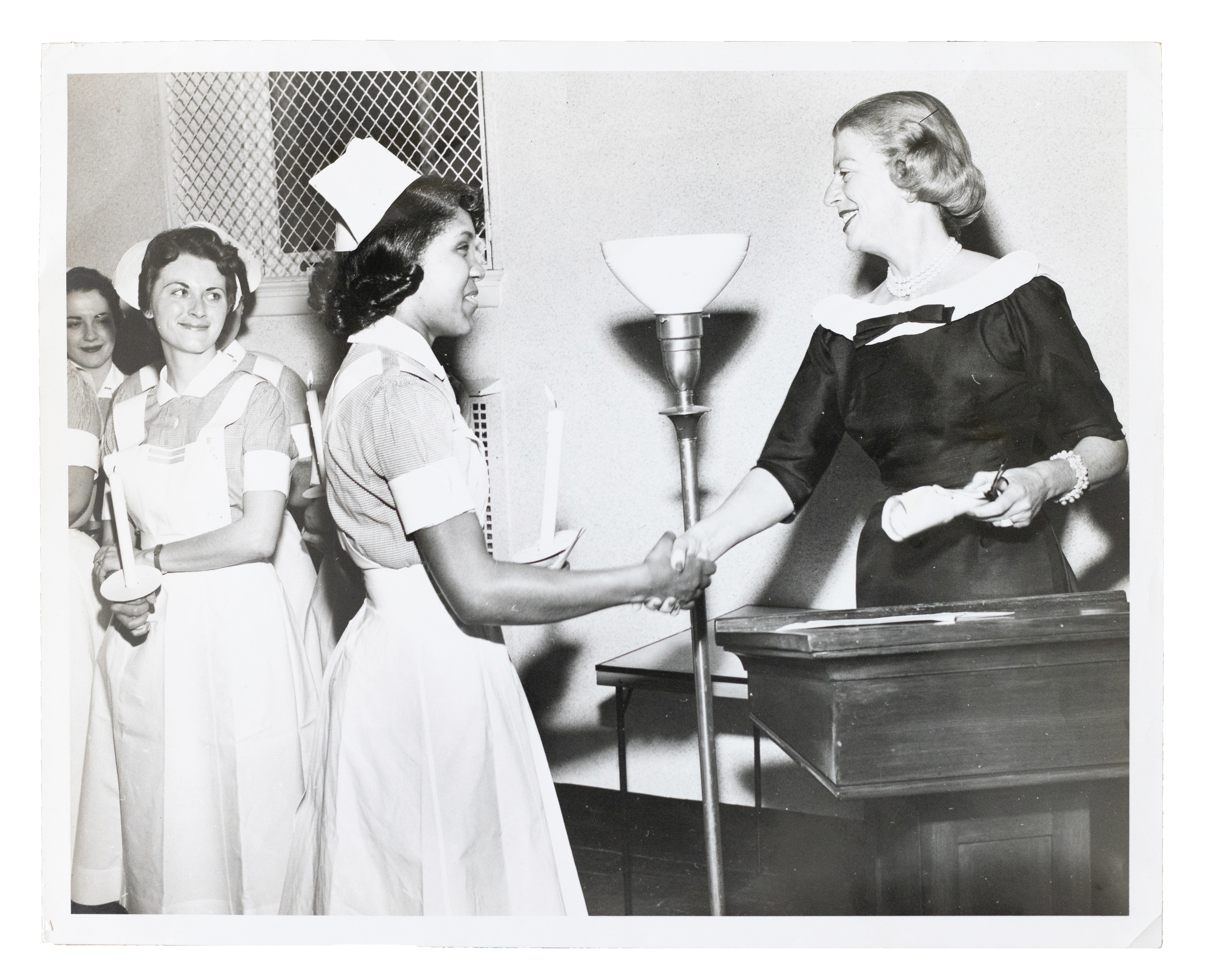 Sylvia at nursing school. Sylvia at nursing school.