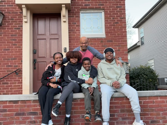 Harry and his grandchildren