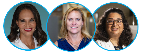 Drs. Lannis Hall, Sheila Stewart, and Premal Thaker Drs. Lannis Hall, Sheila Stewart, and Premal Thaker